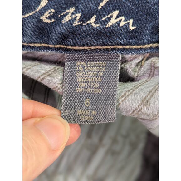 Sheridan Skinny Jeans Size 6 Low Rise Dark Wash by Converse One Star (2009) - Picture 8 of 14